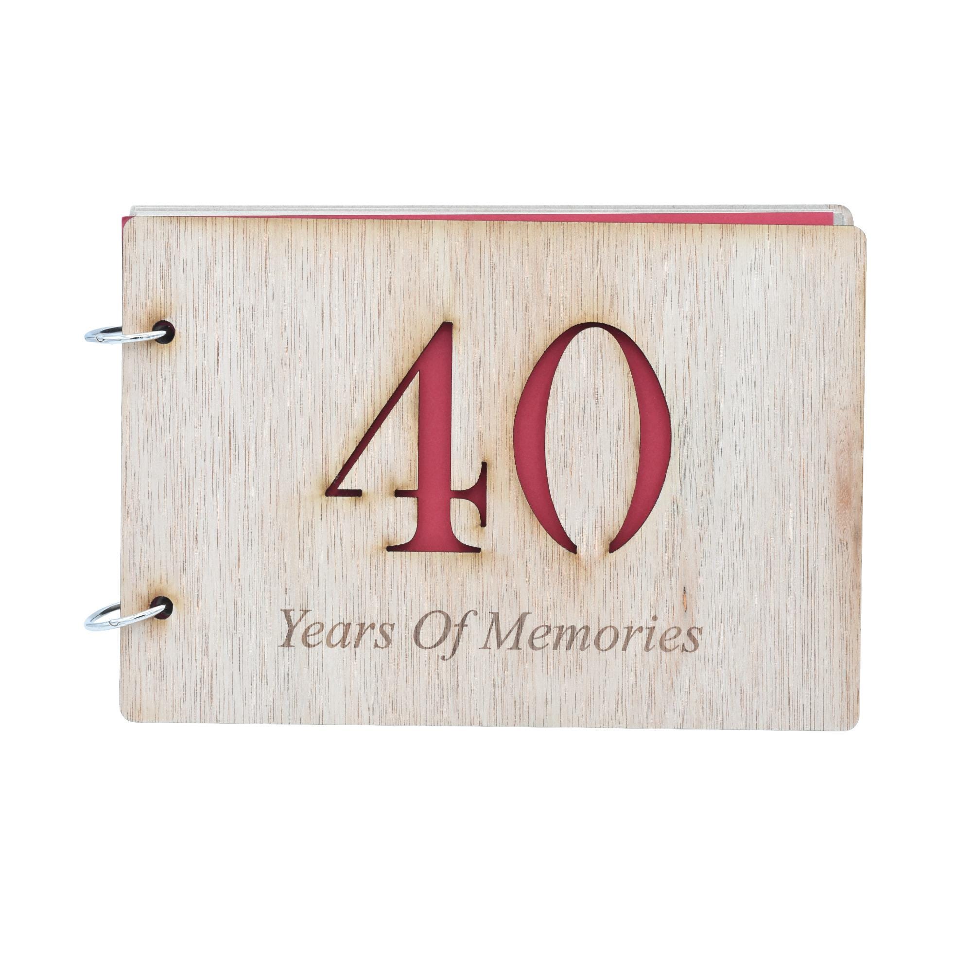 40 Year of Memories Scrapbook