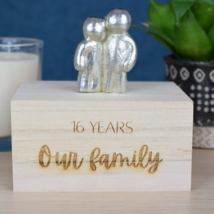 16 Years Our Little Hugging Family | 16th Anniversary Gift - Choose Your Own Family Combination | Part of the We Made a Family Range