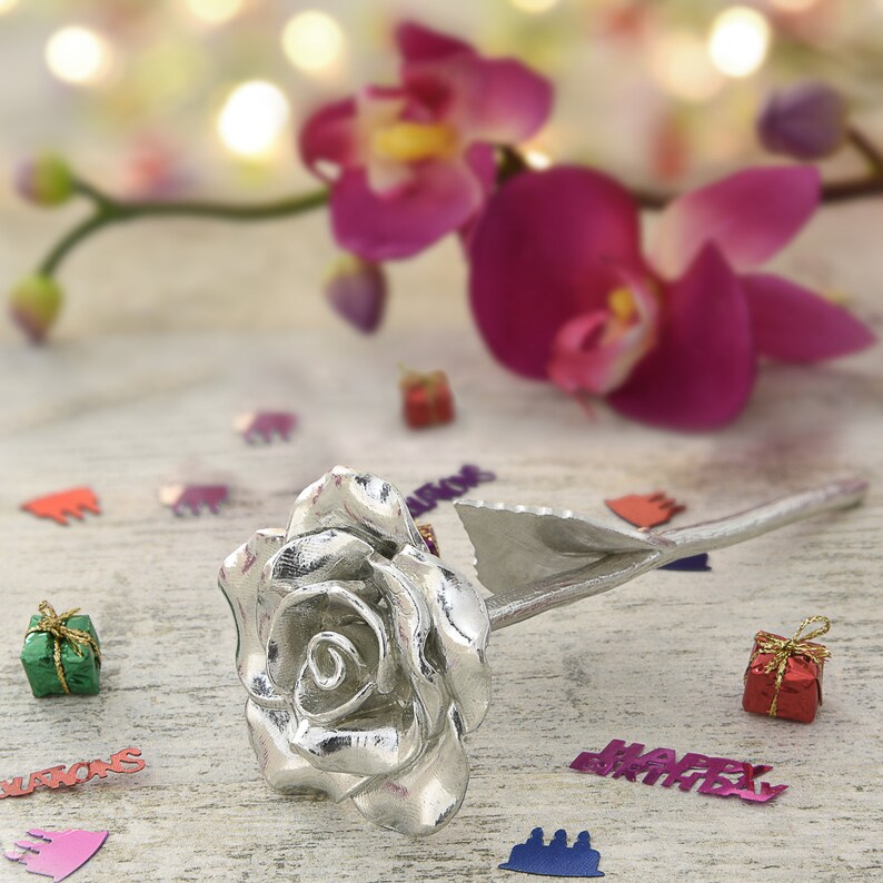 12th Anniversary Gift Everlasting Rose 12 Year Anniversary Etsy