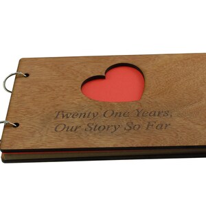 21 Years Our Story So Far - Scrapbook, Photo album or Notebook Idea For 21st Anniversary