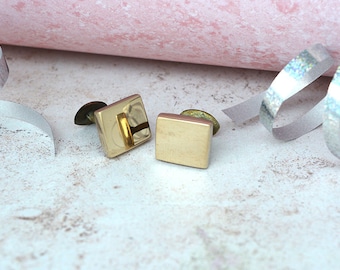Bronze Smooth Square Cufflinks