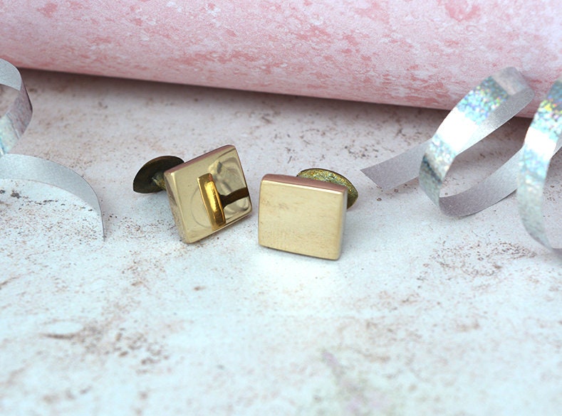 Bronze Smooth Square Cufflinks