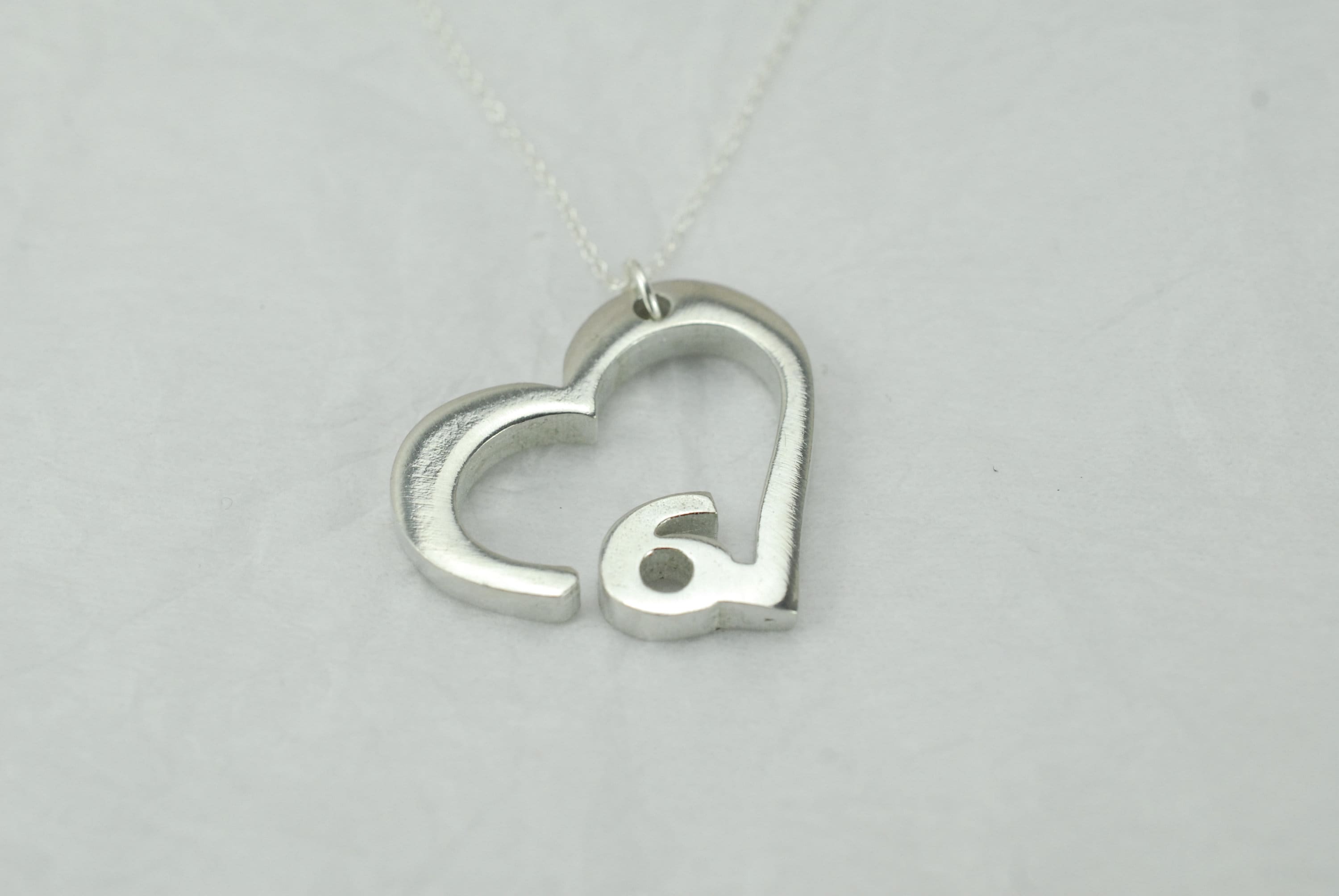 6 Year Anniversary Heart Pendant Necklace