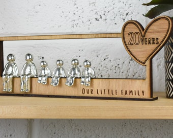 20 Years Our Little Family | 20th Anniversary Gift - Choose Your Own Family Combination