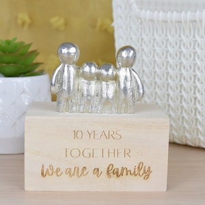 10 Years Together We Are A Family | 10th Anniversary Gift - Choose Your Own Family Combination | Part of the We Made a Family Range