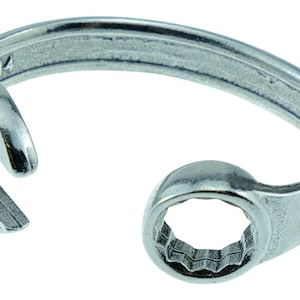 21st Birthday Gift Idea - Spanner Wrench Bangle Bracelet - Men&#39;s Birthday Gift Stamped With 21 YEARS