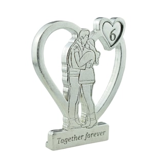 Together Forever Hugging Anniversary Gift - 6th Anniversary