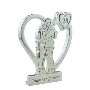 Together Forever Hugging Anniversary Gift - 28th Anniversary