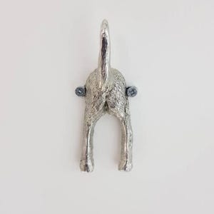 Dog Tail Wall Hook – Fun Decorative Home Accessory - dog lead hanging fixture image 1