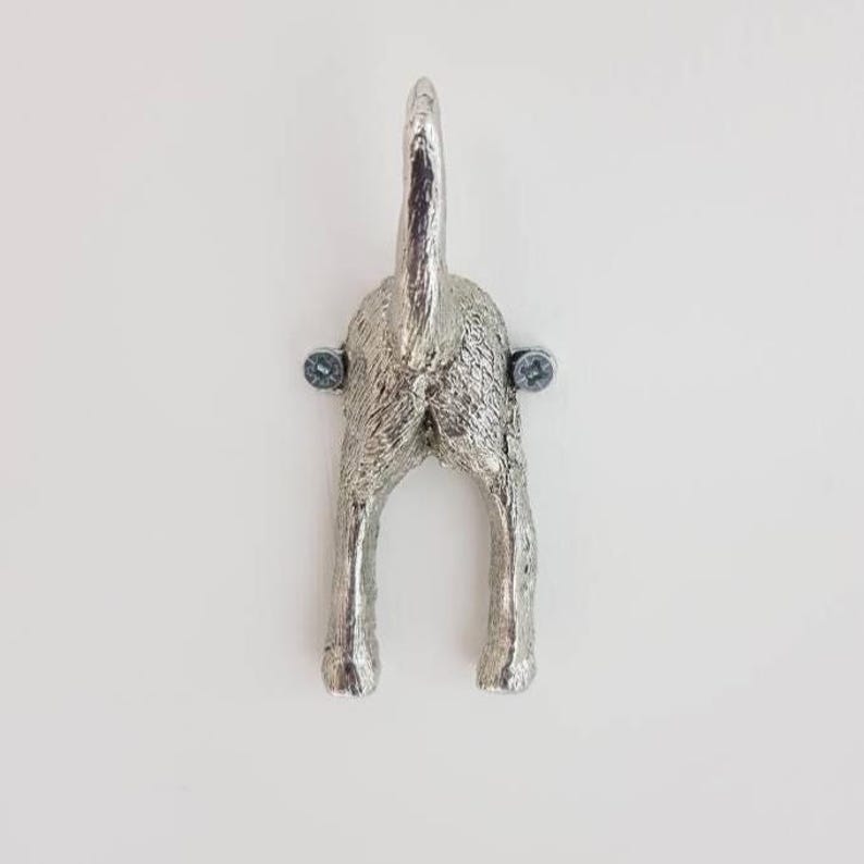 Dog Tail Wall Hook – Fun Decorative Home Accessory - dog lead hanging fixture image 1