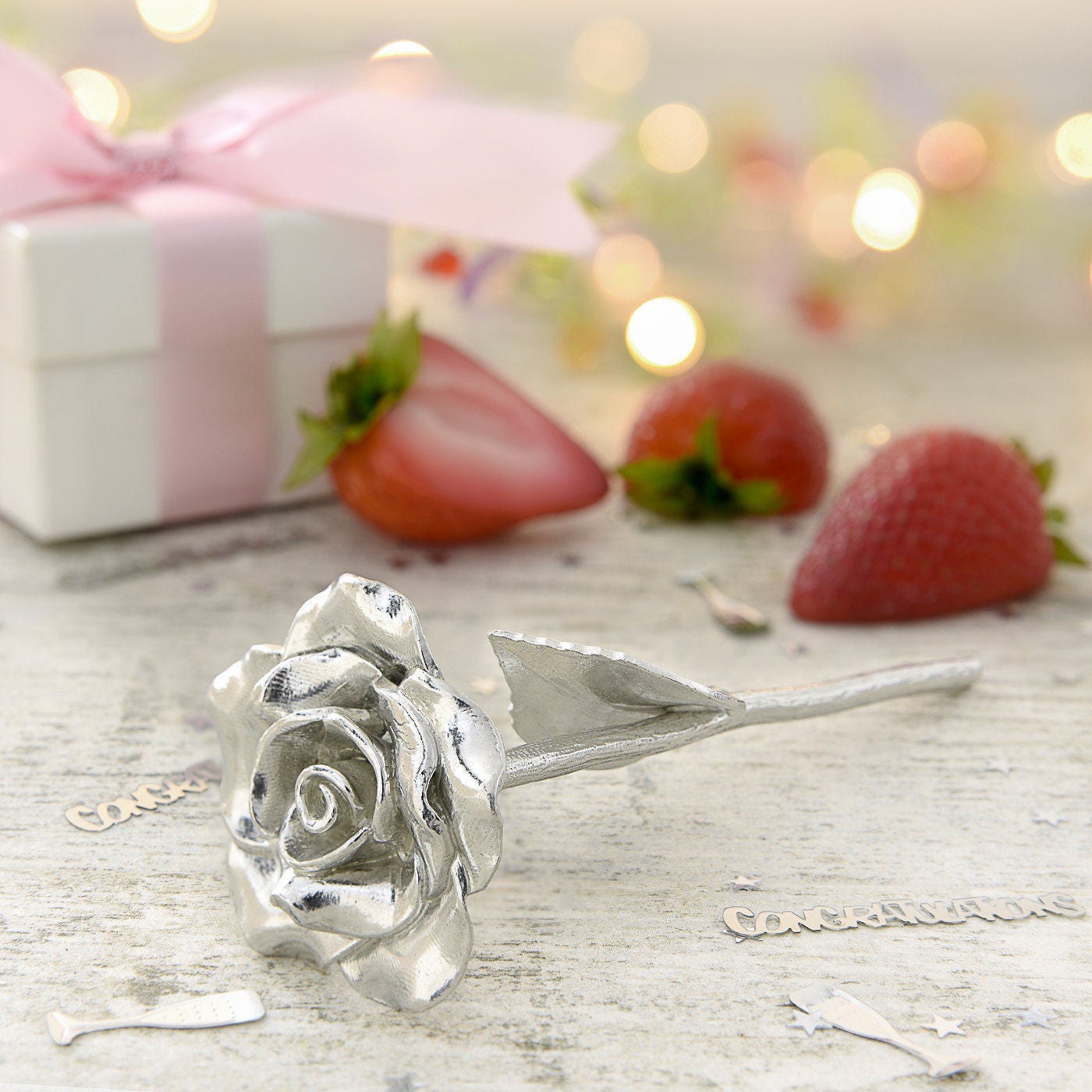 40Th Birthday Rose - Bithday Gift Tag Perfect Idea