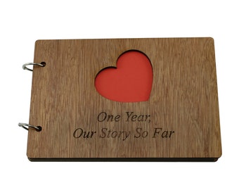 1 Year Our Story So Far - Scrapbook, Photo album or Notebook Idea For 1st Anniversary