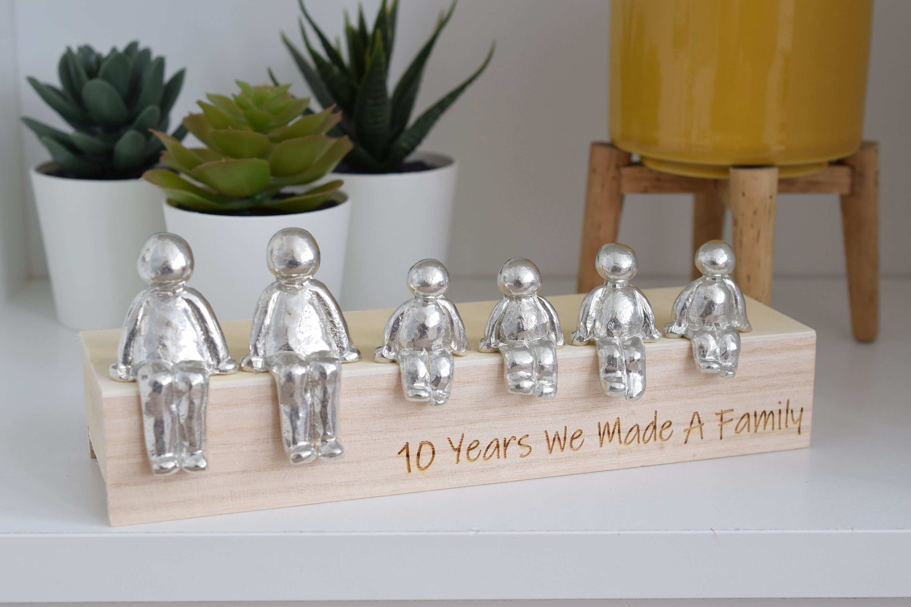 Figurine Ange Chat - We Made A Family - In Memory Of - Figurine Artisanale En Hommage à Votre Animal Décédé - Fabriqué Main Cornwall