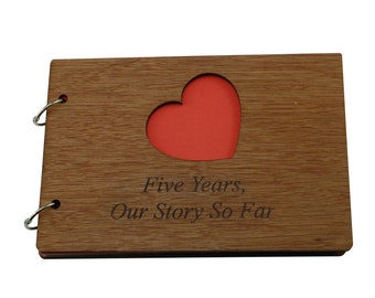 5 Years Our Story So Far - Scrapbook, Photo album or Notebook Idea For 5th Anniversary