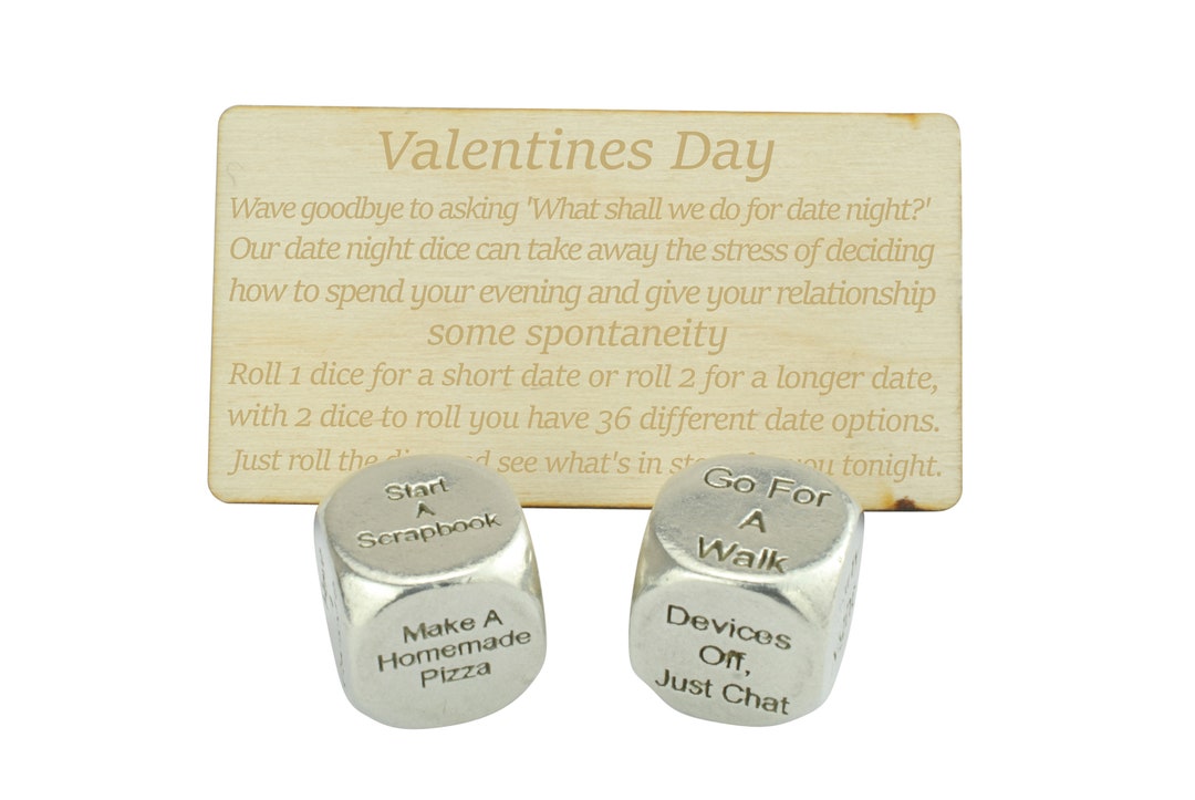 ONFAON Date-Night Würfel Aus Stahl – Geschenk Für Paare, Mit Lustigen Aktivitäts-Ideen, Für Valentinstag & Jahrestag
