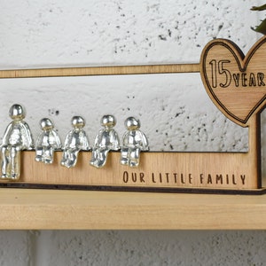 15 Years Our Little Family | 15th Anniversary Gift - Choose Your Own Family Combination