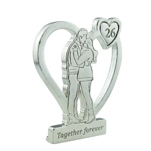 Together Forever Hugging Anniversary Gift - 26th Anniversary