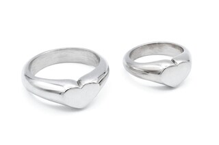 Orecchini In Stagno Puro Per Decimo Anniversario Di Matrimonio, A Forma Di Cuore, Fatto A Mano, Lucidati, Regalo Tradizionale