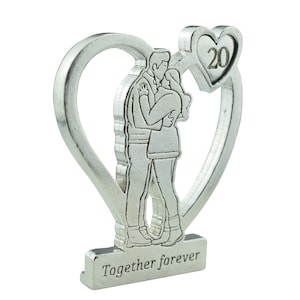 Together Forever Hugging Anniversary Gift - 20th Anniversary
