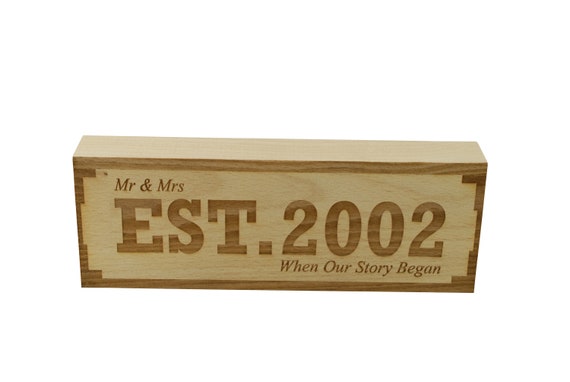 Pirantin EST 2010 8th Anniversary Sign Mr & Mrs Established 2010 When Our Story Began Free Standing Pirantin EST 2010 8th Anniversary Sign Mr & Mrs Established 2010 When Our Story Began Free Standing