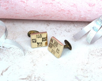 8th Anniversary Solid Bronze Cufflinks - Perfect 8th Year Anniversary Gift Idea