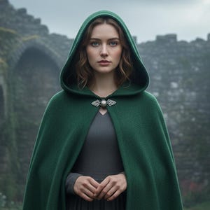 Wende Kapuzen Umhang Schnittmuster | Umhang in voller Länge PDF (Anfängerfreundlich)