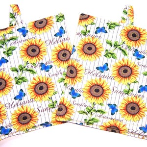 Sunflower Pot Holders - Set of 2
