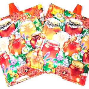 Honey Jar Pot Holders - Set of 2