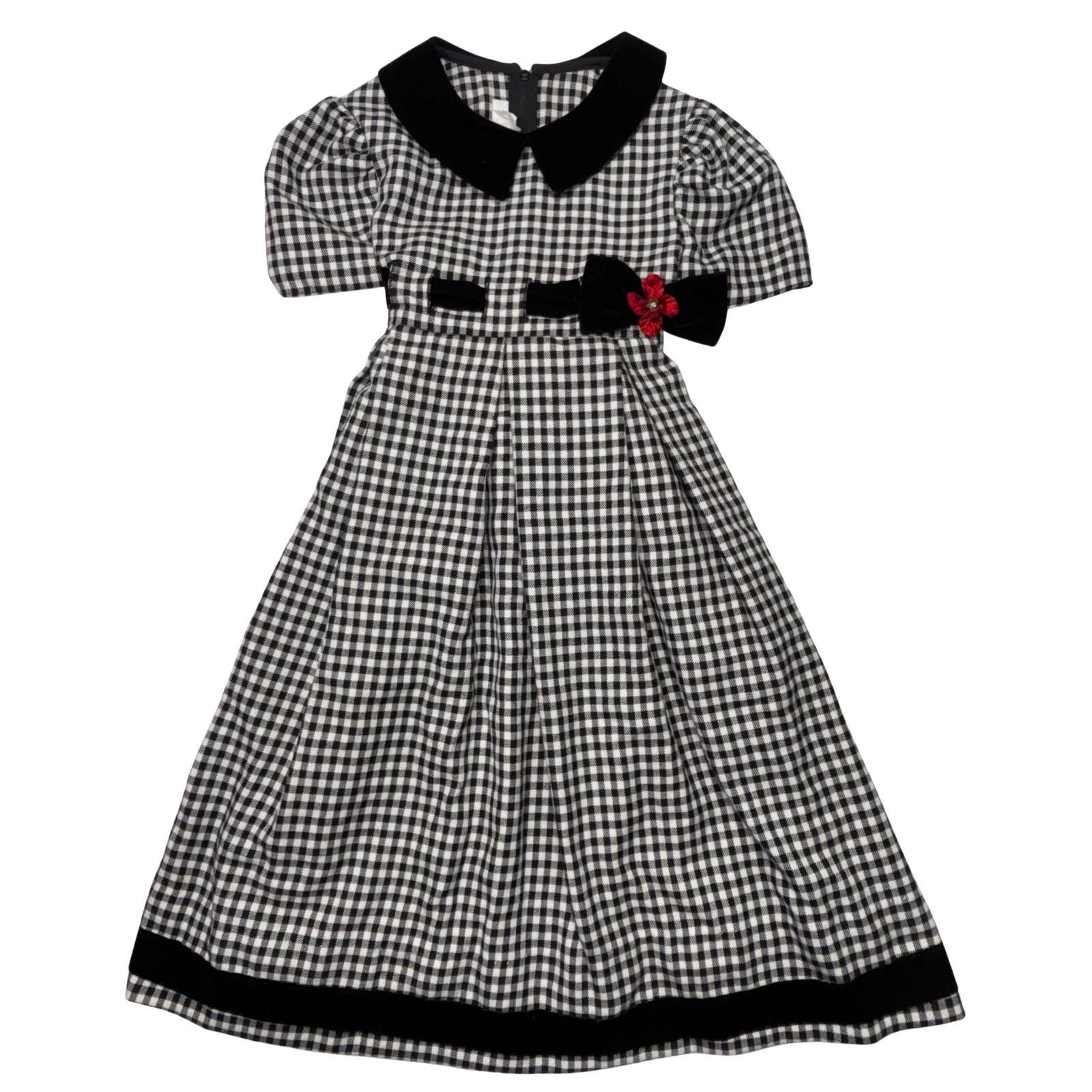 Black and White Gingham Retro Dress - Etsy Black and White Gingham Retro Dress - Etsy