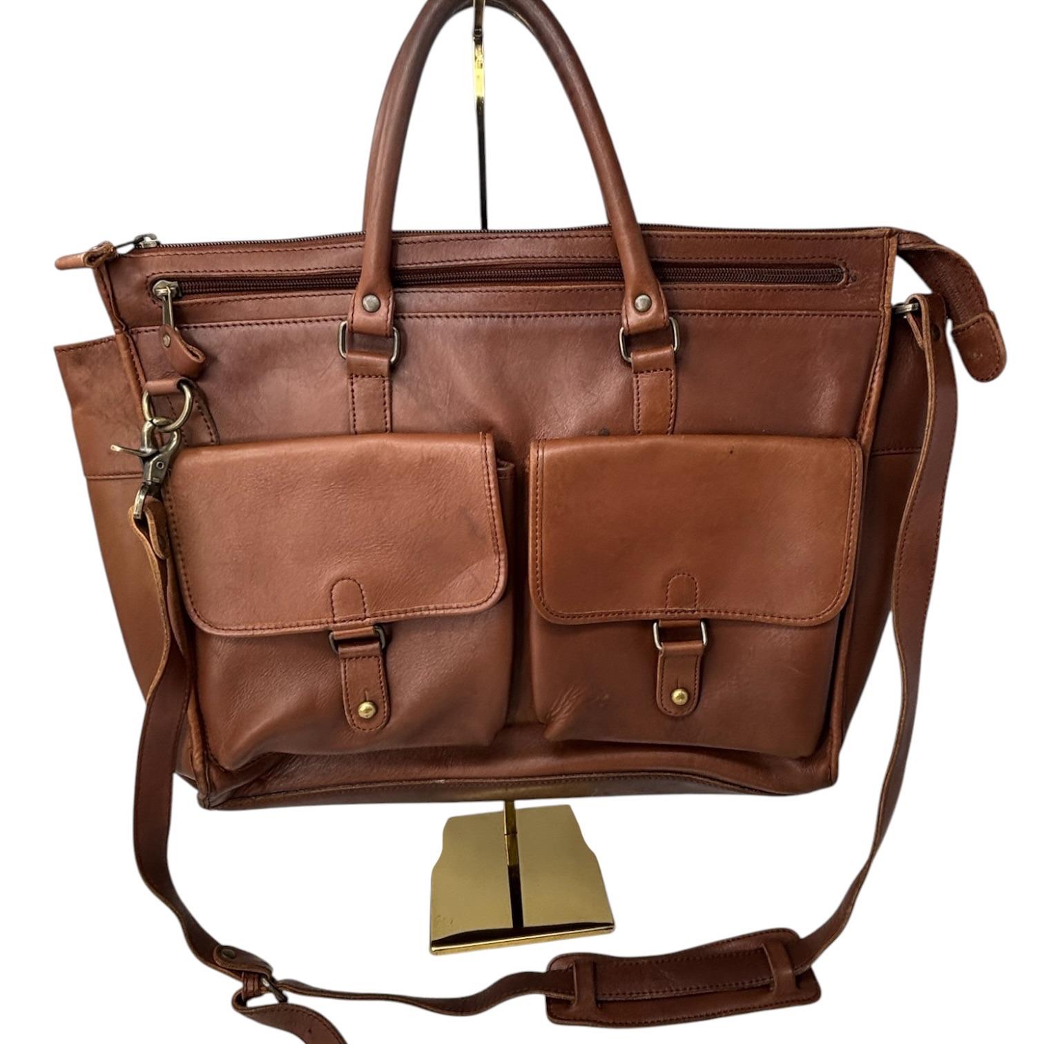 Vintage Eddie Bauer Leather Bag - Etsy