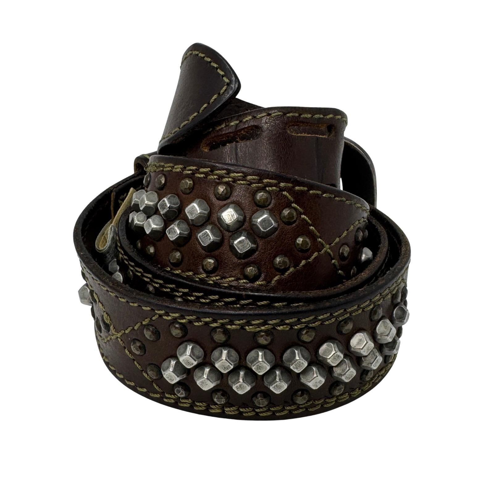 Archive Diesel BlackGold Studs Belt Black Studded Belt 85 cm