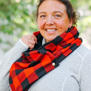 Buffalo plaid scarf