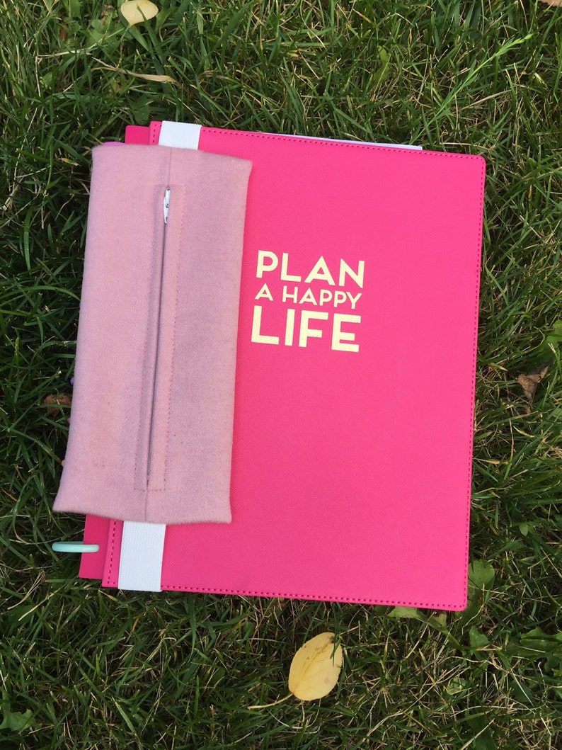 Planner pencil case stretchy elastic wrap agenda accessory Etsy