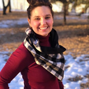 Buffalo plaid scarf