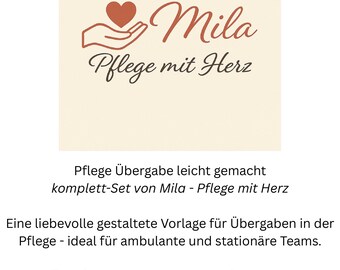 Nursing template for download | Professional flyer for nursing services | Digital product