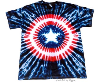 Tie Dye America T-Shirt: Patriotic Star Design, Child Size
