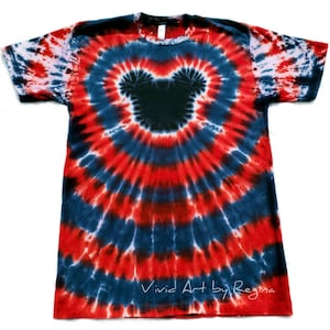Tie Dye Mouse Ears Shirt Adult Sizes Tie Dye Shirt