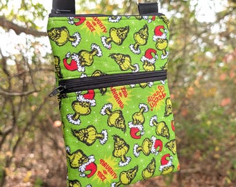 Christmas Handmade Crossbody Bag Cell Phone Bag