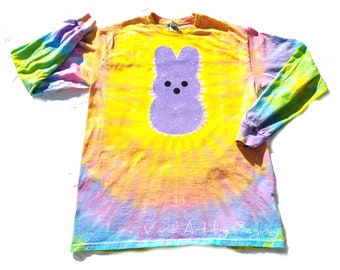 Tie Dye Easter Bunny Long Sleeve T-Shirt