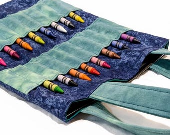 Handmade Crayon Tote Bag – Kids' Art Kit with Coloring Book