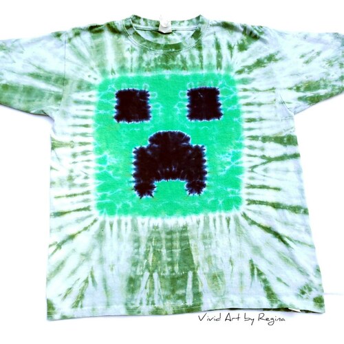 Tie Dye Green Pixel Tie Dye Shirt Child 
