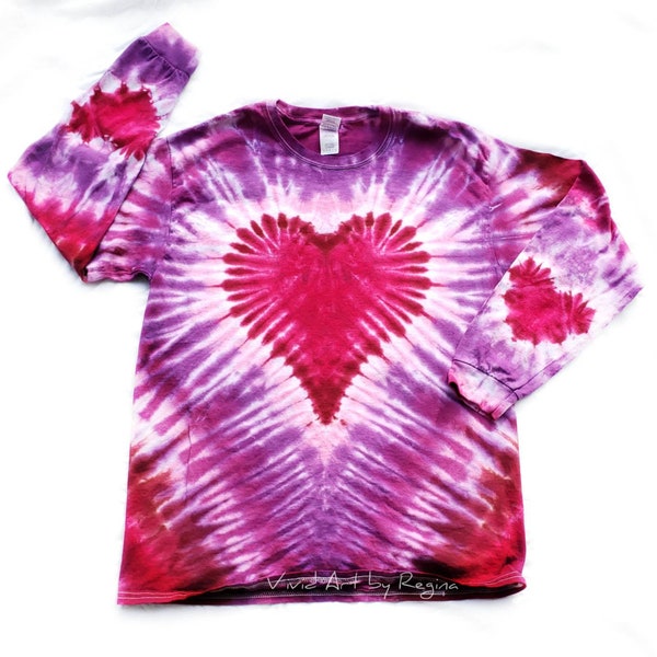 Tie Dye Heart Valentine Tie Dye T Shirt Adult Sizes Tie Dye Shirt