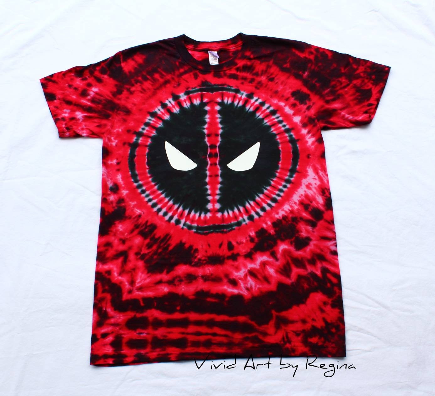 Inspired by Deadpool Tie Dye Super Hero Tie Dye T Shirt Adult Sizes