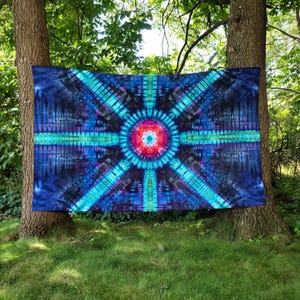 Tie Dye Wandbehang Mandala Kosmische Strahlen