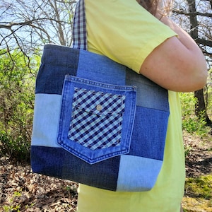 Handmade Upcycled Tote Bag