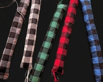 Handmade Plaid Catnip Crinkle Kicker Cat Toy