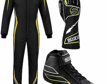 Go Kart Rennanzug, Stiefel, Handschuhe, Balaclava Set CIK / FIA Level 2 Zugelassen