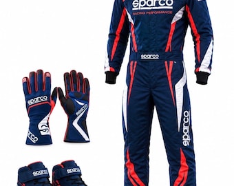 Combinaison de karting avec gants et chaussures, homologuée CIK/FIA niveau 2