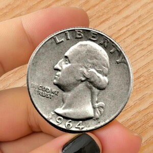 1964-D Washington Quarter Rare Key Date Commemorative Old Coins Collectors Silver-Plated Coin Collectibles Don’t Miss OUT!