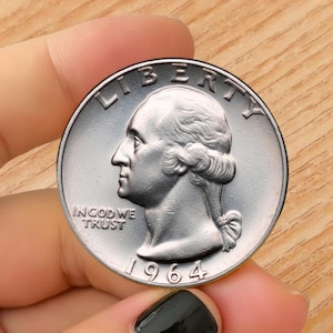 1964-D Washington Quarter Rare Key Date Commemorative Old Coins Collectors Silver-Plated Coin Collectibles Don’t Miss OUT!